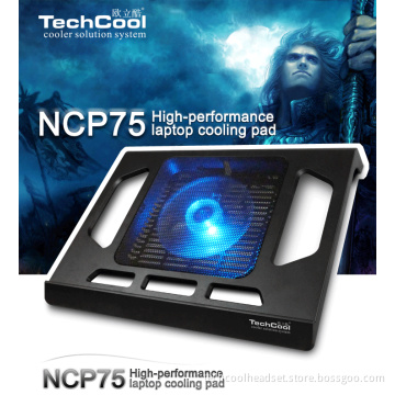 Folding colorful laptop cooling pad USB2.0 notebook cooler with LED light